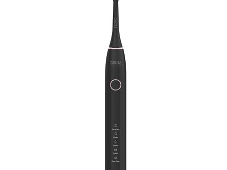 Įkraunamas, elektrinis, garsinis dantų šepetėlis OSOM Oral Care Sonic Electric Toothbrush Black OSOMORALV10BL, juodos spalvos Hot on Sale