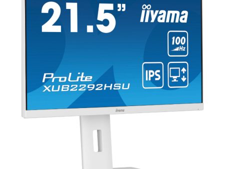 21,5  WHITE ETE IPS-panel, 1920x1080@100Hz, 15cm Height Adj. Stand, 250cd m², Speakers, HDMI, DisplayPort, 0,4ms MPRT, FreeSync on Sale