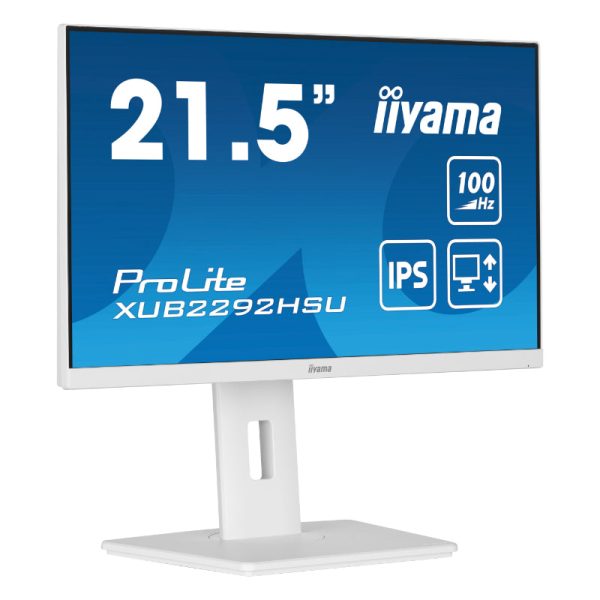 21,5  WHITE ETE IPS-panel, 1920x1080@100Hz, 15cm Height Adj. Stand, 250cd m², Speakers, HDMI, DisplayPort, 0,4ms MPRT, FreeSync on Sale