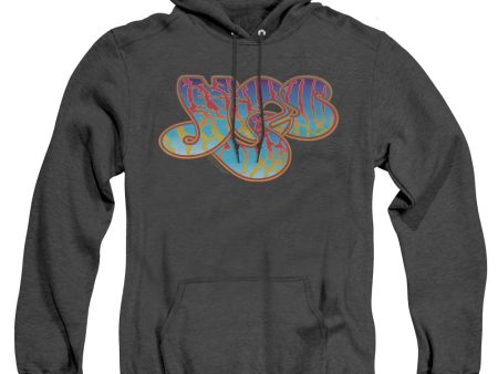 YES : LOGO ADULT HEATHER HOODIE BLACK XL Online Hot Sale