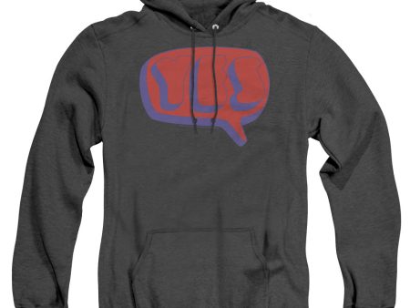 YES : WORD BUBBLE ADULT HEATHER HOODIE BLACK 2X Online