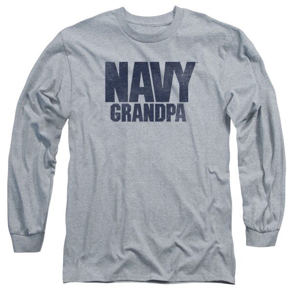 NAVY : GRANDPA L\S ADULT T SHIRT 18\1 ATHLETIC HEATHER 3X For Cheap