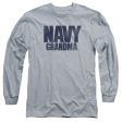 NAVY : GRANDMA L\S ADULT T SHIRT 18\1 Athletic Heather LG For Sale