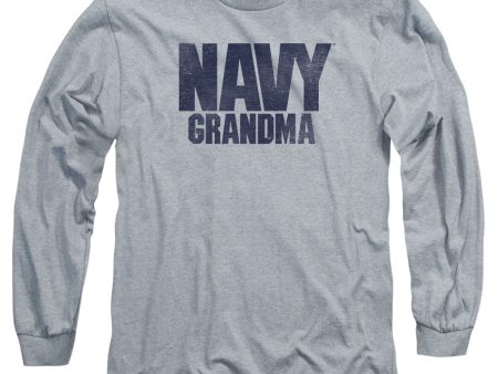 NAVY : GRANDMA L\S ADULT T SHIRT 18\1 Athletic Heather LG For Sale