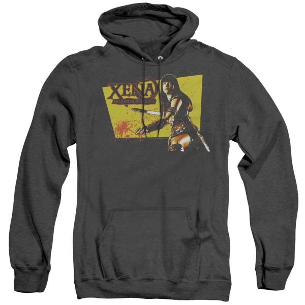 XENA : CUT UP ADULT HEATHER HOODIE BLACK XL Online Hot Sale