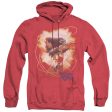 WONDER WOMAN : 75TH BURST ADULT HEATHER HOODIE RED XL Online Hot Sale