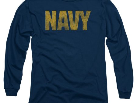 NAVY : LOGO L\S ADULT T SHIRT 18\1 Navy MD Supply