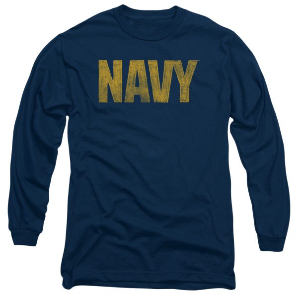 NAVY : LOGO L\S ADULT T SHIRT 18\1 Navy MD Supply