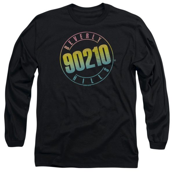 90210 : COLOR BLEND LOGO L\S ADULT T SHIRT 18\1 Black 2X For Cheap