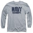 NAVY : GRANDPA L\S ADULT T SHIRT 18\1 Athletic Heather LG Online now