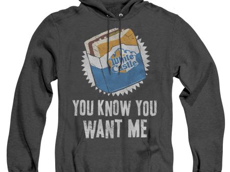 WHITE CASTLE : WANT ME ADULT HEATHER HOODIE BLACK SM Discount