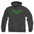 WONDER WOMAN : ST. PATRICK S DAY SHAMROCK LOGO ADULT HEATHER HOODIE Black 3X Online