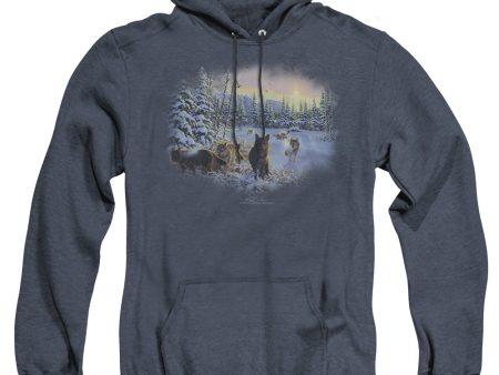 WILDLIFE : HUNTER S MOON THE SPOILS ADULT HEATHER HOODIE NAVY 2X Supply