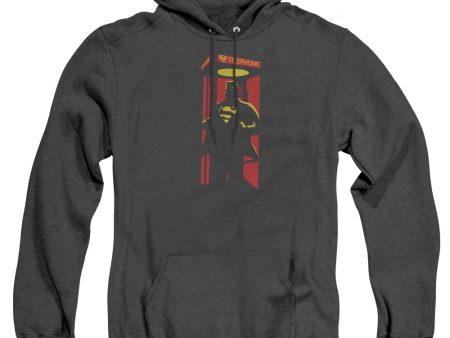 SUPERMAN : SUPER BOOTH ADULT HEATHER HOODIE BLACK 2X Cheap