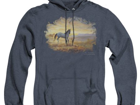 WILDLIFE : DUST AT DAWN ADULT HEATHER HOODIE NAVY SM Hot on Sale