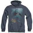 WILDLIFE : SALMON HUNTER ORCA ADULT HEATHER HOODIE NAVY 3X Online Hot Sale