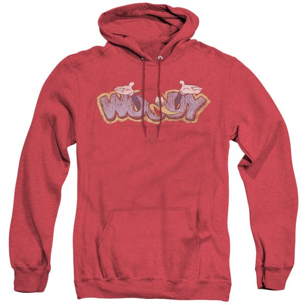 WOODY WOODPECKER : SKETCHY BIRD ADULT HEATHER HOODIE RED XL Supply