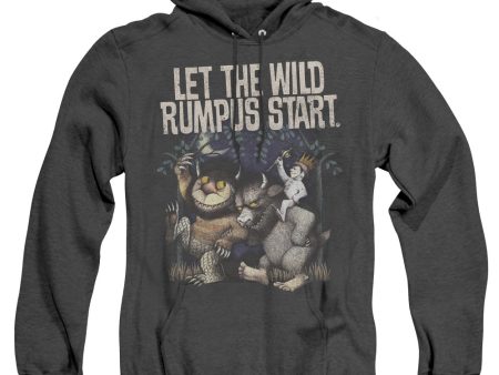 WHERE THE WILD THINGS ARE : WILD RUMPUS ADULT HEATHER HOODIE BLACK MD Fashion