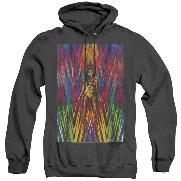 WONDER WOMAN 84 : WONDER WOMAN 84 POSTER ADULT HEATHER HOODIE Black MD Sale