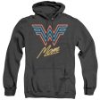 WONDER WOMAN 84 : WONDER MOM NEON ADULT HEATHER HOODIE Black LG For Cheap