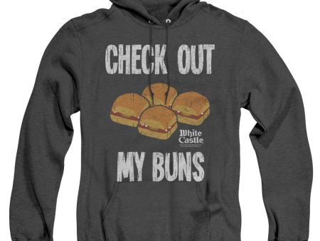 WHITE CASTLE : MY BUNS ADULT HEATHER HOODIE BLACK XL Fashion