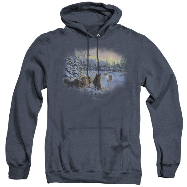 WILDLIFE : HUNTER S MOON THE SPOILS ADULT HEATHER HOODIE NAVY XL For Sale