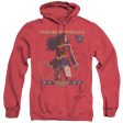 WONDER WOMAN : WONDER WOMAN 80TH STANCE ADULT HEATHER HOODIE Red SM Cheap