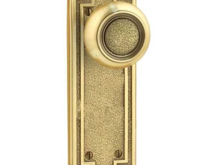 Emtek 8102V Passage , Sideplate Locksets Belmont Non-Keyed 7-1 2  , Victoria Knob Fashion