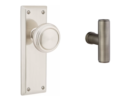 Emtek 8104ACE Passage , Sideplate Locksets Quincy Non-Keyed 7-1 8 , The Ace Knob For Discount