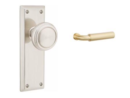 Emtek 8104MNG Passage , Sideplate Locksets Quincy Non-Keyed 7-1 8 , Manning Lever Cheap