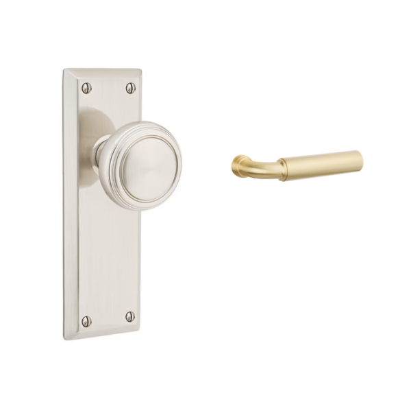 Emtek 8104MNG Passage , Sideplate Locksets Quincy Non-Keyed 7-1 8 , Manning Lever Cheap