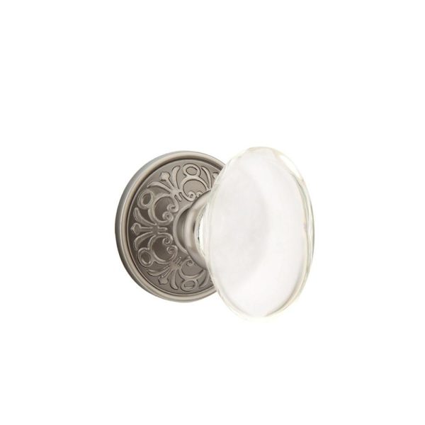 Emtek 8106HT Passage , Lancaster Rosette , Hampton Crystal Knob Supply