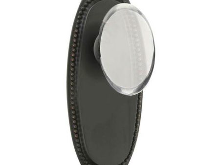 Emtek 8105EB Passage , Sideplate Locksets Oval Beaded Non-Keyed 7  , Ebony Knob Online Hot Sale