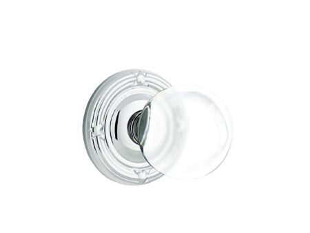 Emtek 8107BL Passage , Ribbon and Reed Rosette , Bristol Crystal Knob For Discount